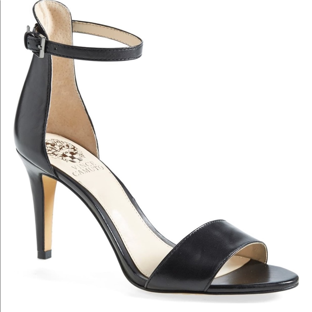 Vince Camuto Black Strappy Heels